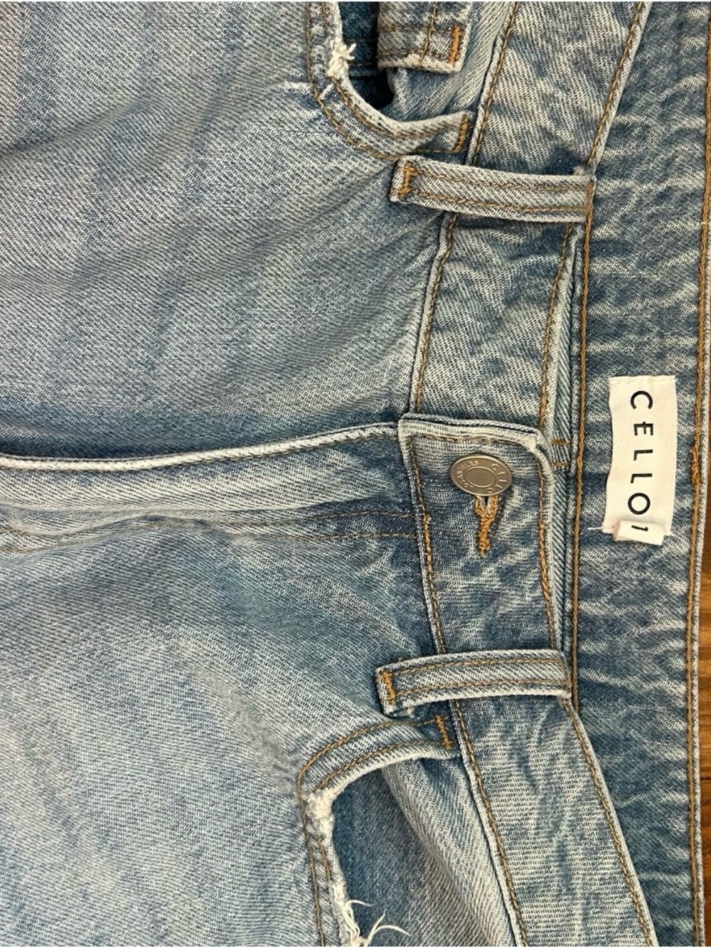 Cello Light Blue Distressed Straight-Leg Jeans - Picture 3 of 8